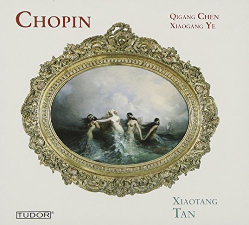 The image depicts a CD cover featuring a gold-framed painting of three women in water.