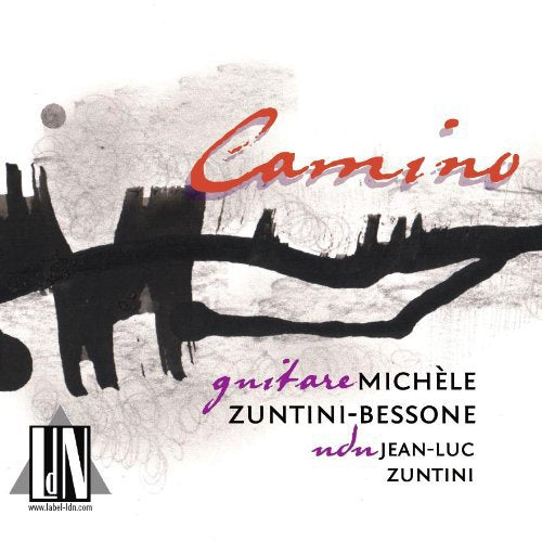 CD cover with abstract black brushstrokes and red “Camino” text.