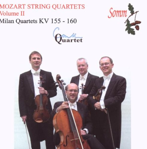 "CD cover featuring four men in suits holding string instruments, posed together."