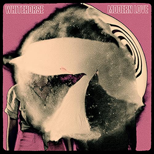 CD cover for Whitehorse’s “Modern Love” featuring abstract face art.