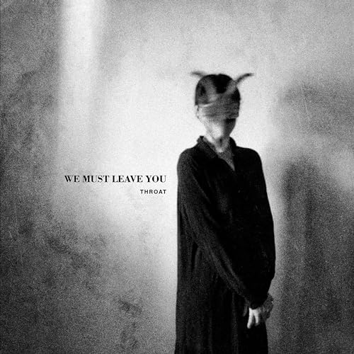 Black and white album cover featuring a figure with horned headwear.