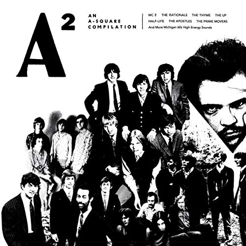 Black and white vinyl album cover featuring a group portrait and large "A2".