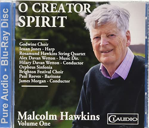 Blu-ray cover featuring portrait of composer Malcolm Hawkins, with text details.