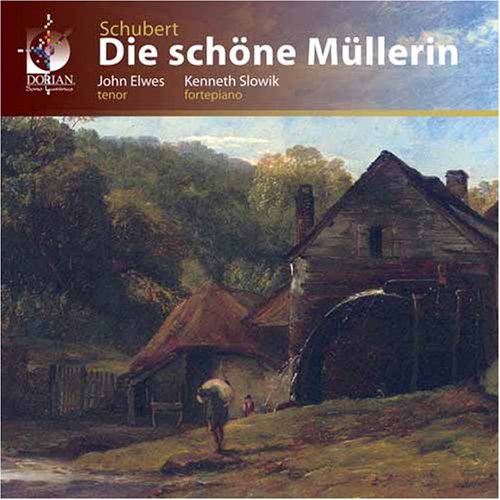CD cover for Schubert’s “Die schöne Müllerin” featuring a mill and landscape.