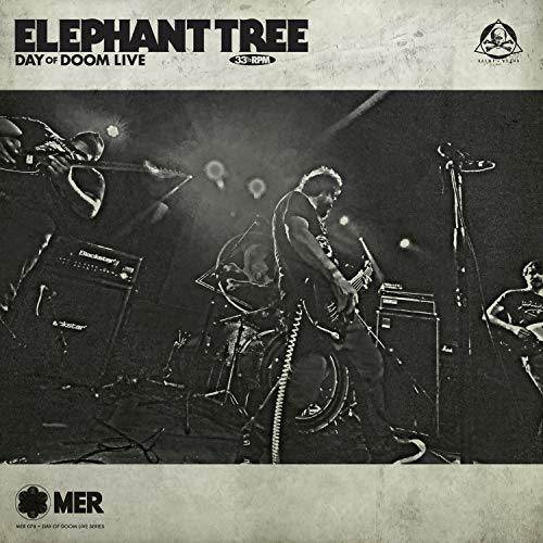 CD cover for Elephant Tree’s “Day Of Doom Live” with band performing.