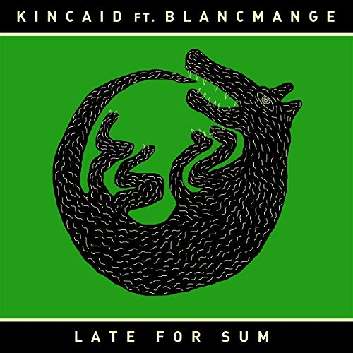 Green album cover with a black, looping alligator illustration.
