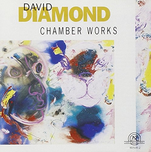CD cover for David Diamond’s “Chamber Works” with abstract art.