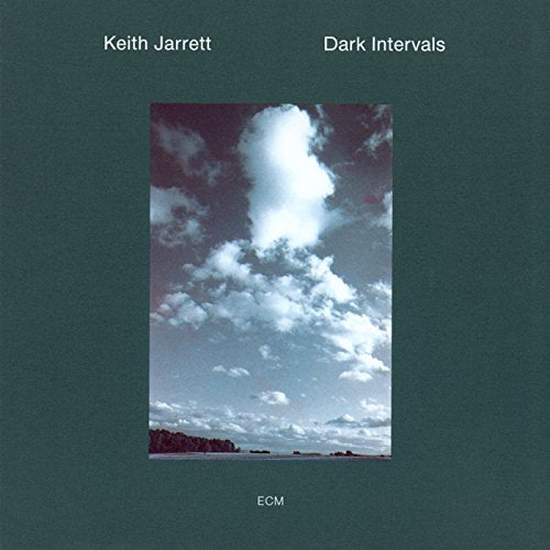 Dark green album cover with a cloudy sky photograph and white text.