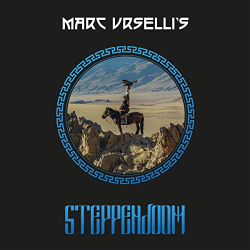 Vinyl record cover: rider on horseback silhouetted against a landscape.