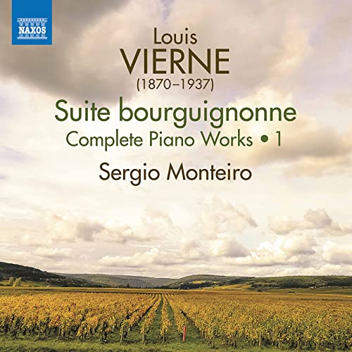 CD cover for Louis Vierne’s “Suite bourguignonne” performed by Sergio Monteiro.