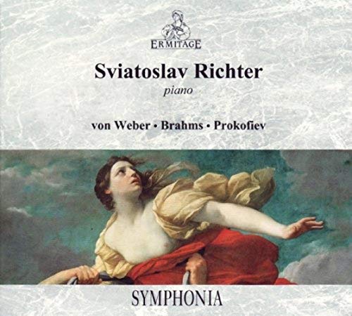 CD cover featuring a painting of a reclining woman and pianist Richter.
