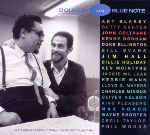 "CD cover with black-and-white photo and list of jazz artists' names."