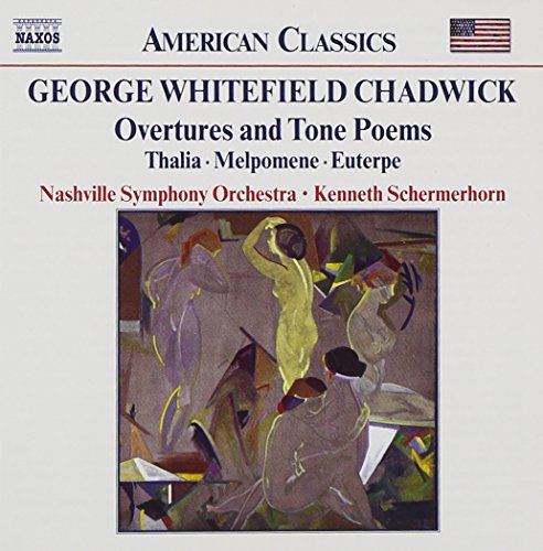 "Album cover with abstract painting and text describing classical music composition."