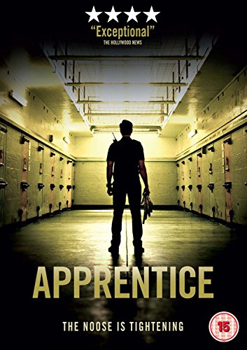 DVD cover for "Apprentice" featuring a man in a dimly lit prison corridor.