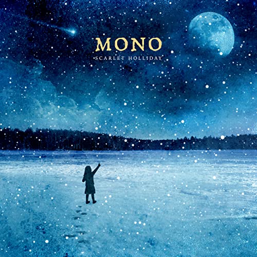 Album cover: snowy landscape with a lone figure under a full moon.