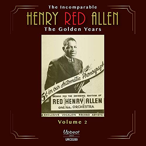 CD cover for Henry Red Allen's "The Golden Years Volume 2" featuring his portrait.