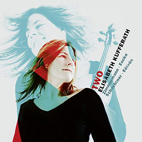 "CD cover featuring a woman with flowing hair and a violin silhouette."