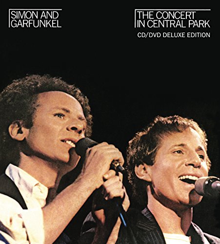Simon & Garfunkel album cover featuring the duo performing with microphones.
