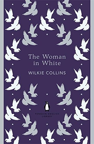 The image shows a book cover with a purple background and white birds.