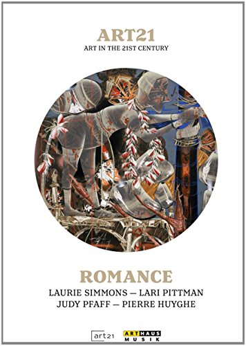 DVD cover for "Art21: Romance" featuring a circular image of abstracted, intertwined figures.