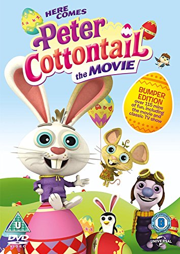 DVD cover for "Peter Cottontail The Movie" featuring cartoon characters.
