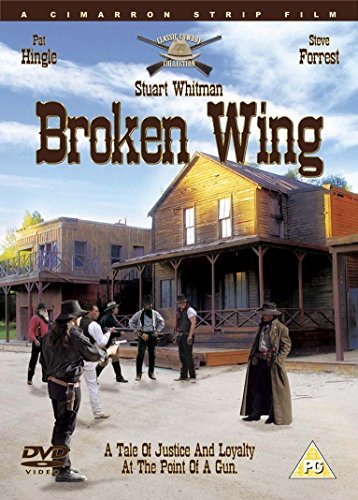 DVD cover for "Broken Wing" featuring a Western town and figures.