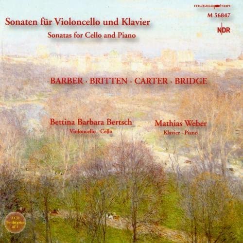 CD cover with landscape painting and composer/performer names listed.