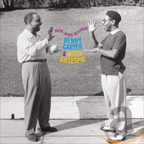 CD cover featuring Benny Carter and Dizzy Gillespie in a candid pose.