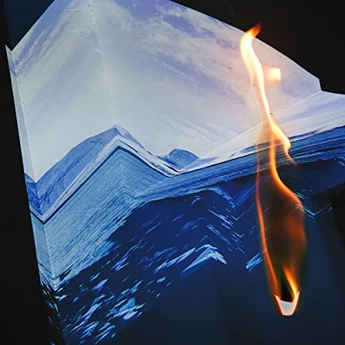 Folded Landscapes vinyl album cover with abstract blue and orange imagery.
