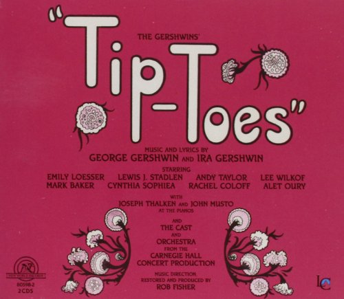 A red CD cover with "Tip-Toes" in large white text and floral designs.