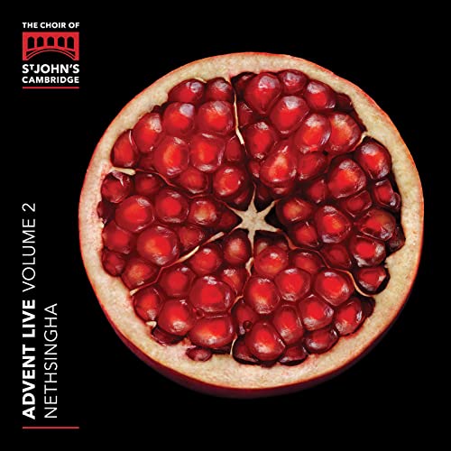 CD cover: halved pomegranate with choir name and album title text.
