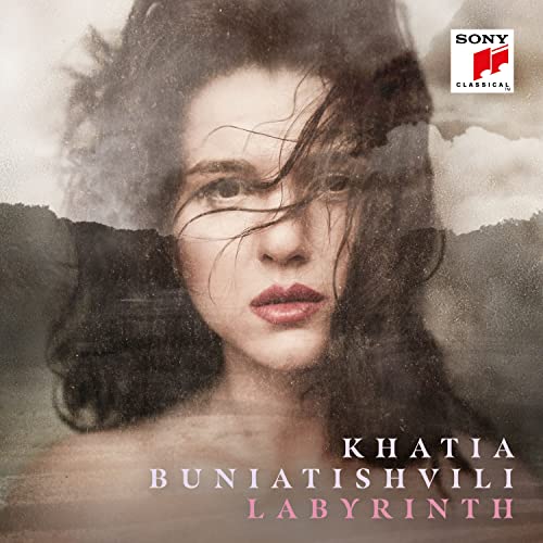 CD cover featuring a close-up portrait of pianist Khatia Buniatishvili.