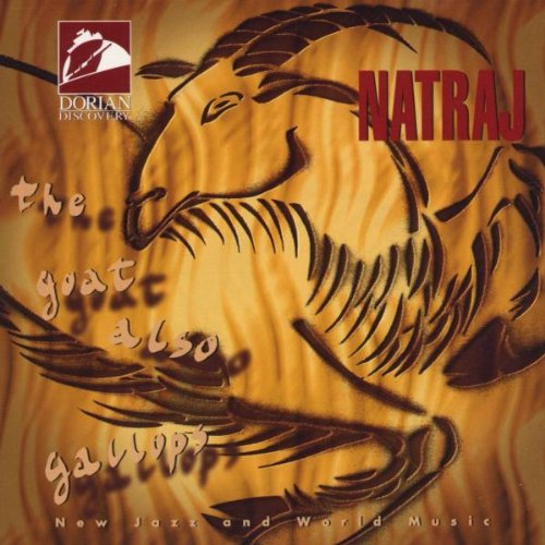 "CD cover with a goat illustration and text 'Matraj' and 'the goat also gallops'."