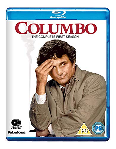 Columbo Season 1 Blu-ray cover featuring Peter Falk in a tan coat.