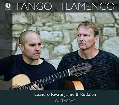 CD cover featuring two men with guitars against a stone wall.