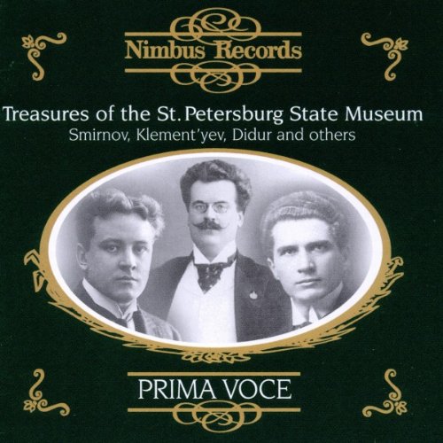 "CD cover with three men's portraits and gold decorative elements on a dark background."