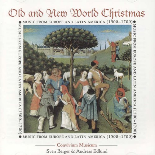 "CD cover with medieval-style illustration of people and sheep in a pastoral scene."