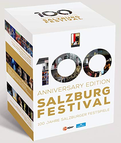 Salzburg Festival 100 Anniversary Edition DVD case, white with images.