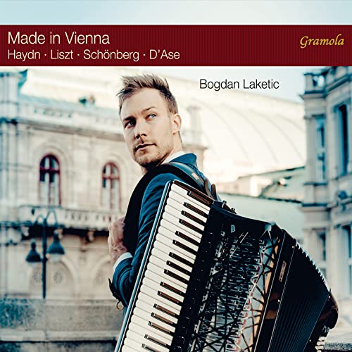 CD cover featuring Bogdan Laketic with an accordion, Vienna background.