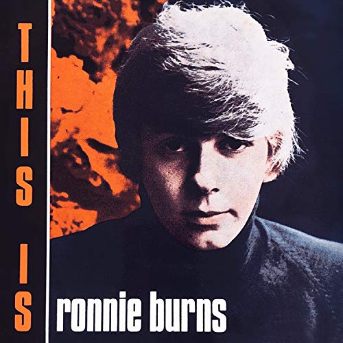 CD cover featuring portrait of singer Ronnie Burns with orange background.