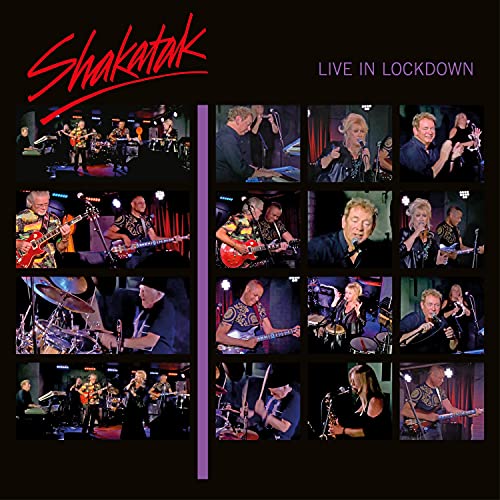Shakatak "Live In Lockdown" CD cover with band performance photos.
