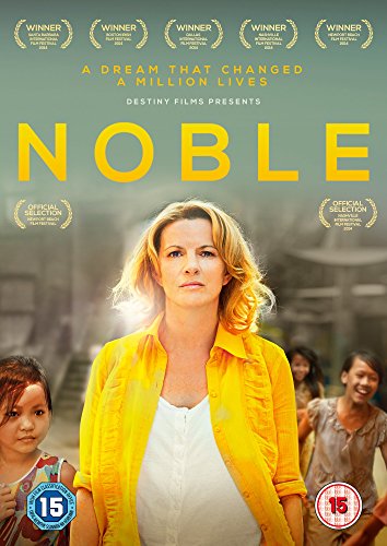 DVD cover for "Noble" featuring a blonde woman with children.
