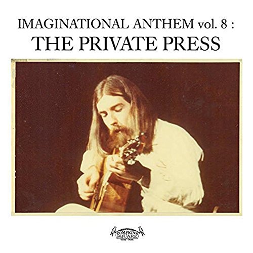 Vinyl album cover featuring a man playing an acoustic guitar.