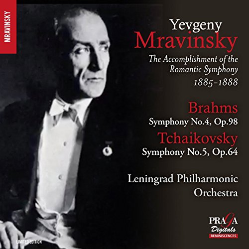 CD cover featuring a portrait of conductor Yevgeny Mravinsky and text details.