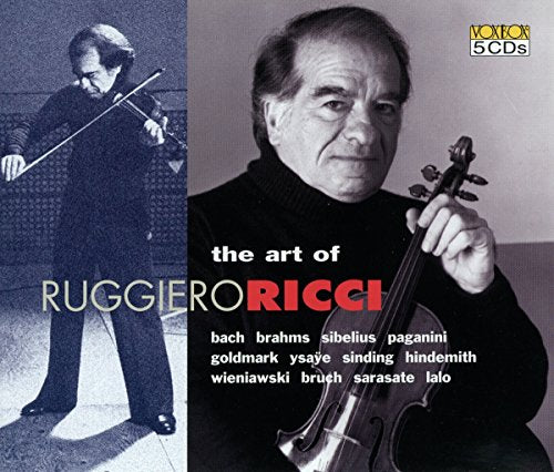 CD cover featuring violinist Ruggiero Ricci in two black-and-white photographs.