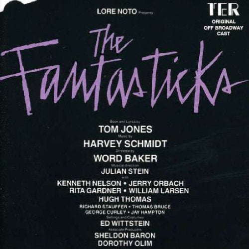 CD cover for "The Fantasticks" musical, featuring Jerry Orbach’s name.
