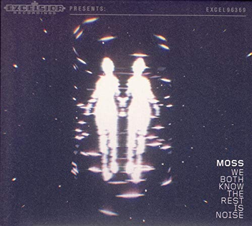 CD cover for Moss’s “We Both Know The Rest Is Noise,” abstract figures.