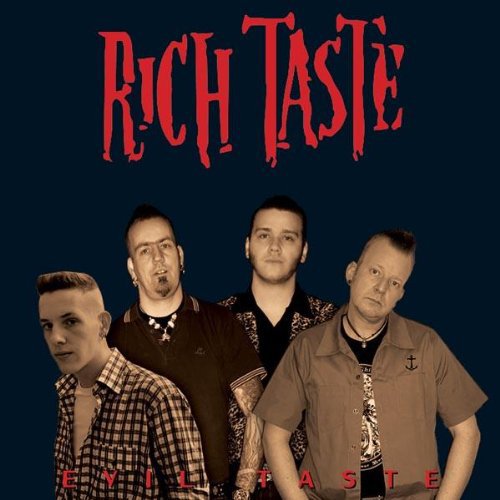 CD cover featuring four men with the band name "Rich Taste".