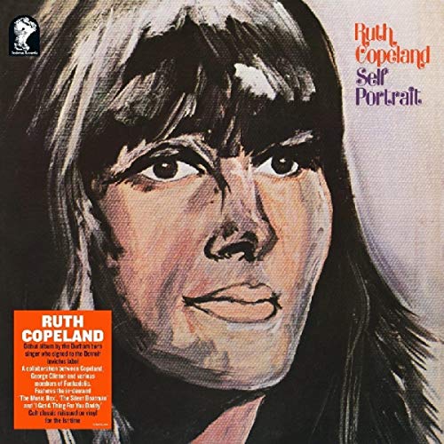 Close-up portrait of Ruth Copeland on a vinyl record album cover.