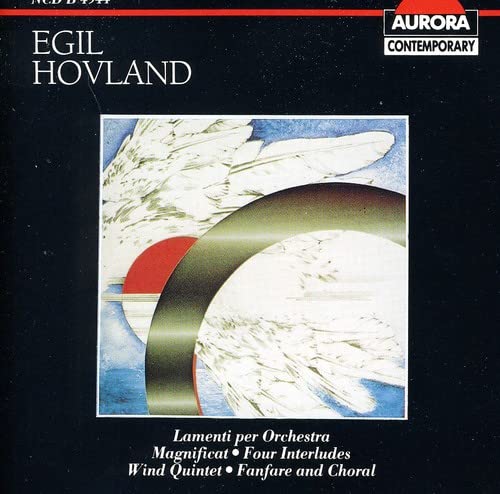 CD cover with abstract white wings and a dark curved band.
